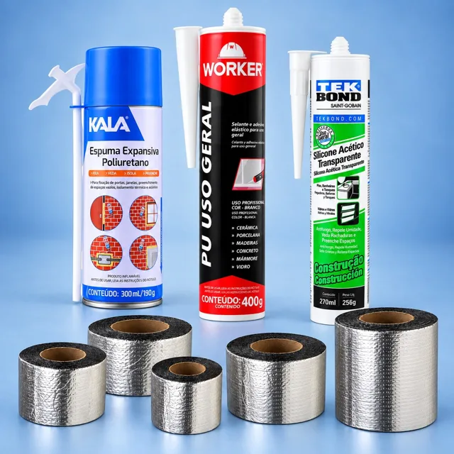 Selantes, Espuma Expansiva e Fitas Aluminizadas